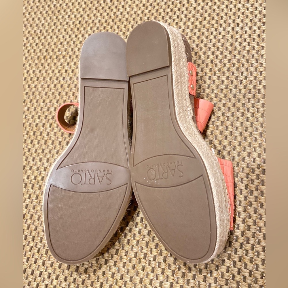 Franco Sarto Coral Croc-Embossed Sandals - Picture 7 of 14